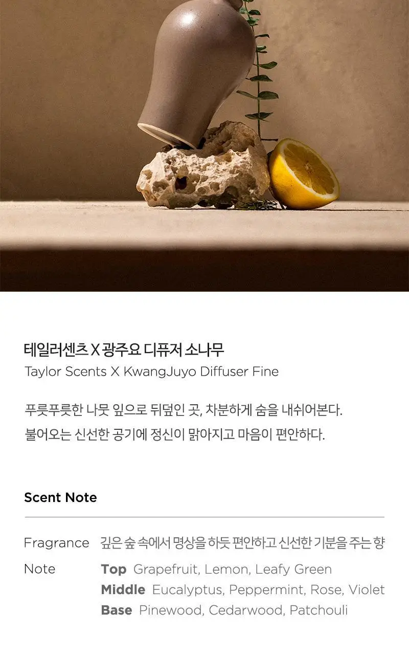 [올리브영 단독 패키지] 테일러센츠 x 광주요 매병 디퓨저 200ml 4종 택1 상세페이지 9